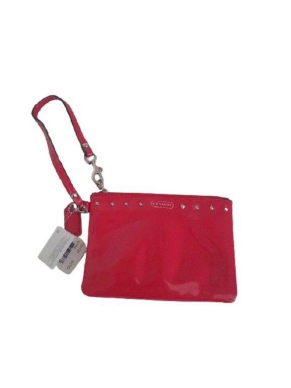 Coach F50729 Studded Liquid Gloss Small Wristlet